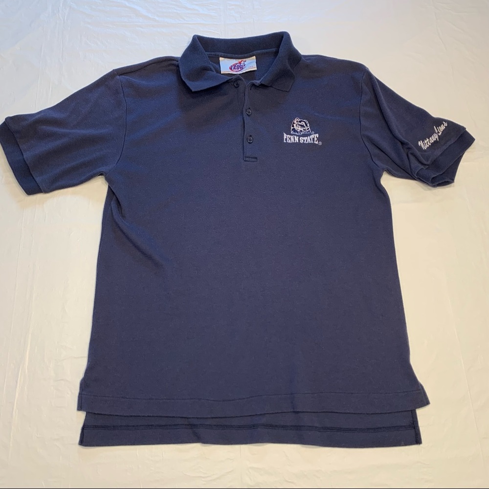 Rare Vintage 1980s Front Row Penn State Nittany Lions Polo Shirt Mens Large Soft